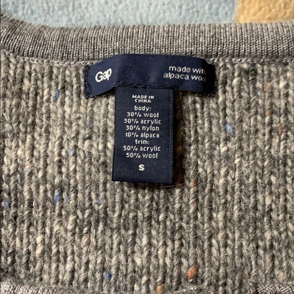 Grey wool zip sweater from the gap - Picture 2 of 3